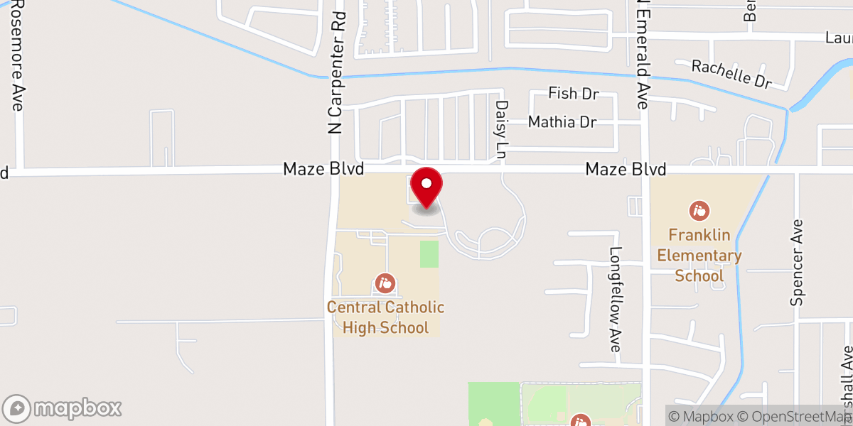 Map showing location of Sisters of the Cross of the Sacred Heart of Jesus