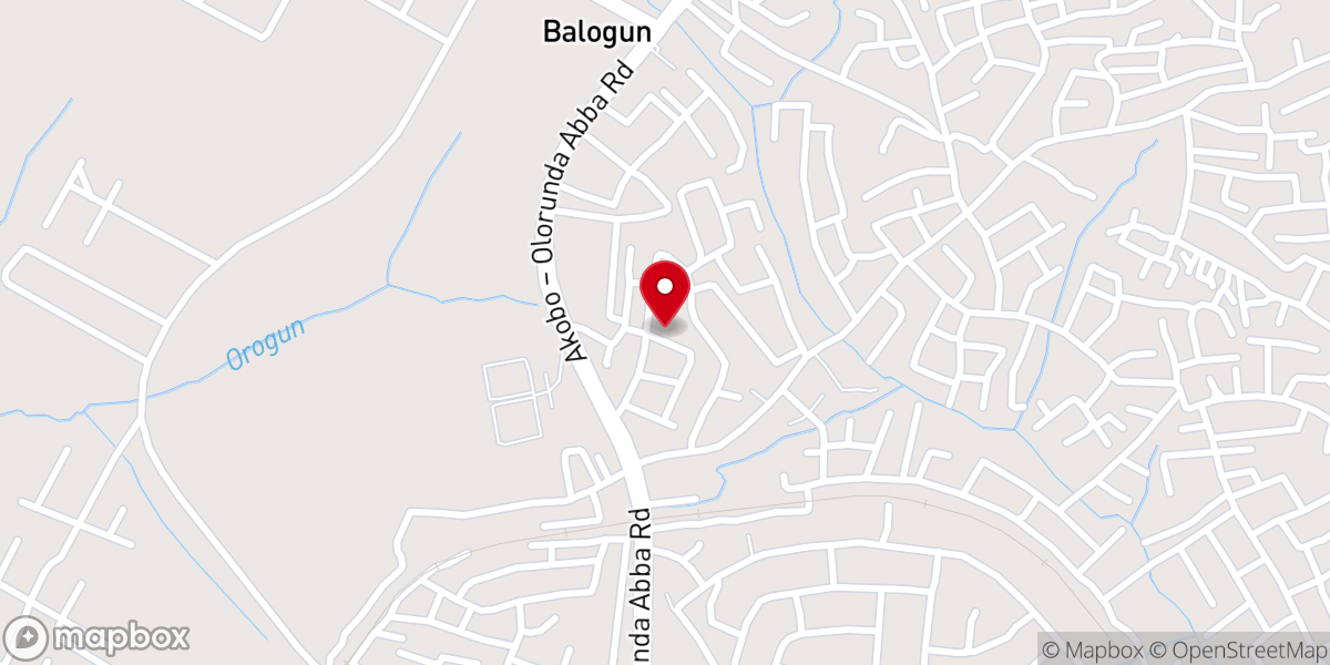 Map showing location of Methodist Church Akobo Ojurin