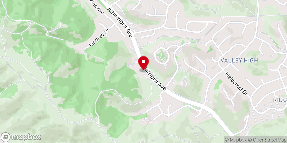 Map showing location of Bethany Baptist Church