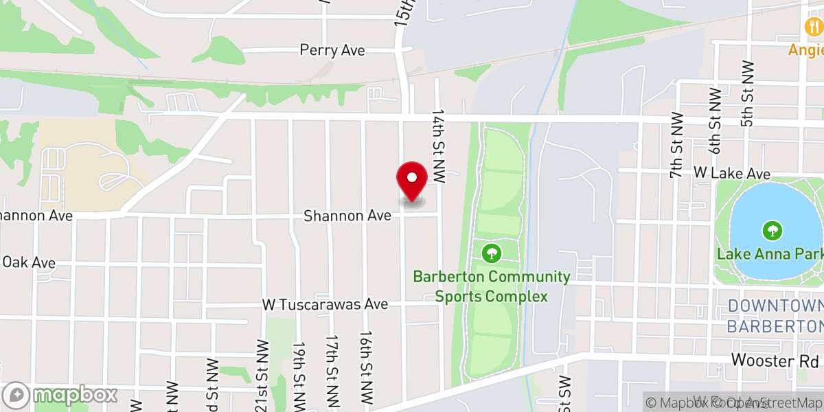 Map showing location of Gods Magic City Church