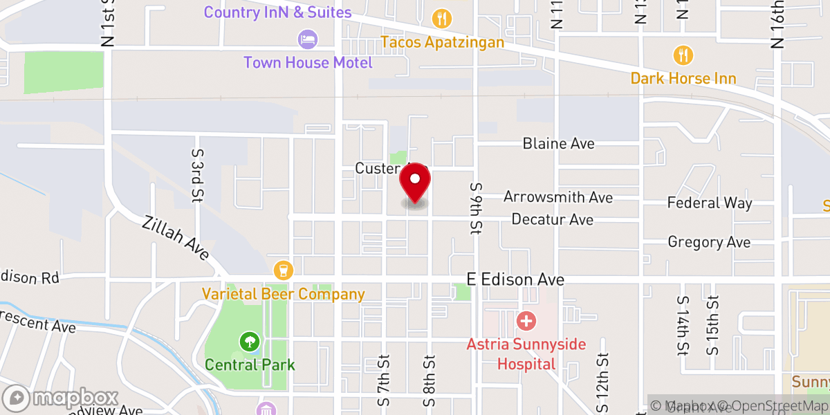 Map showing location of New Life Church