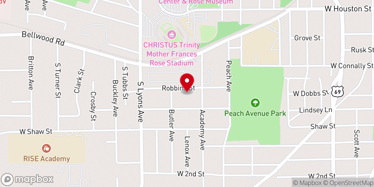 Map showing location of Porter's Chapel Church Of God In Christ