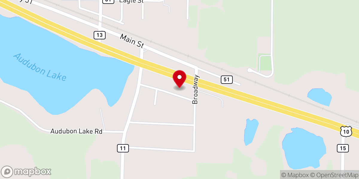 Map showing location of Immanuel Lutheran Church