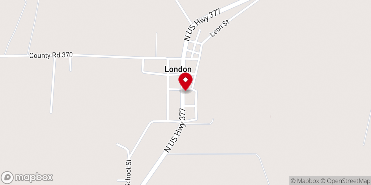 Map showing location of London Church of Christ