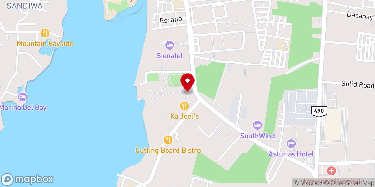 Map showing location of Jesus Is Lord Church Puerto Princesa