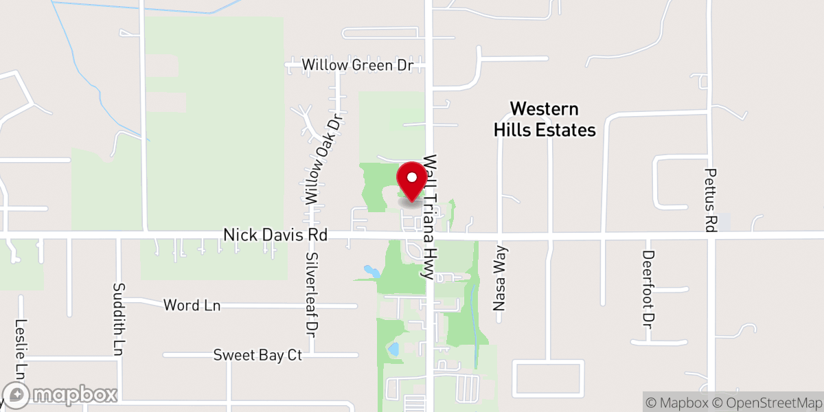 Map showing location of Life Christian Academy