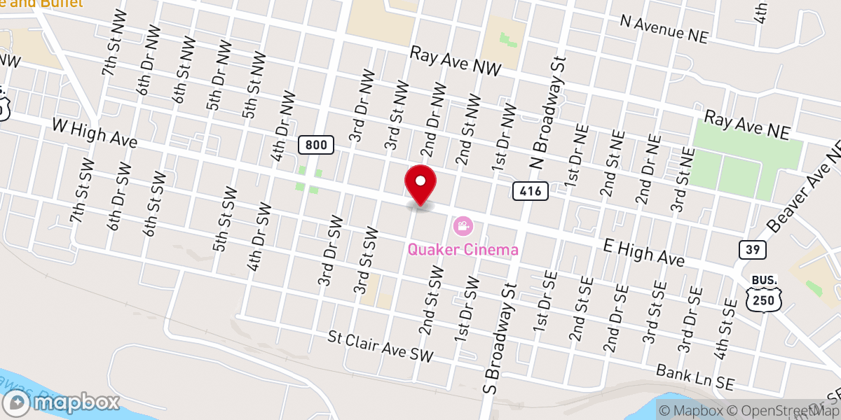 Map showing location of JIM's Place- Clothes Closet