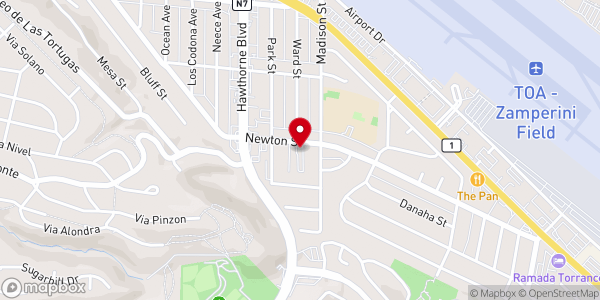 Map showing location of Walteria United Methodist Church