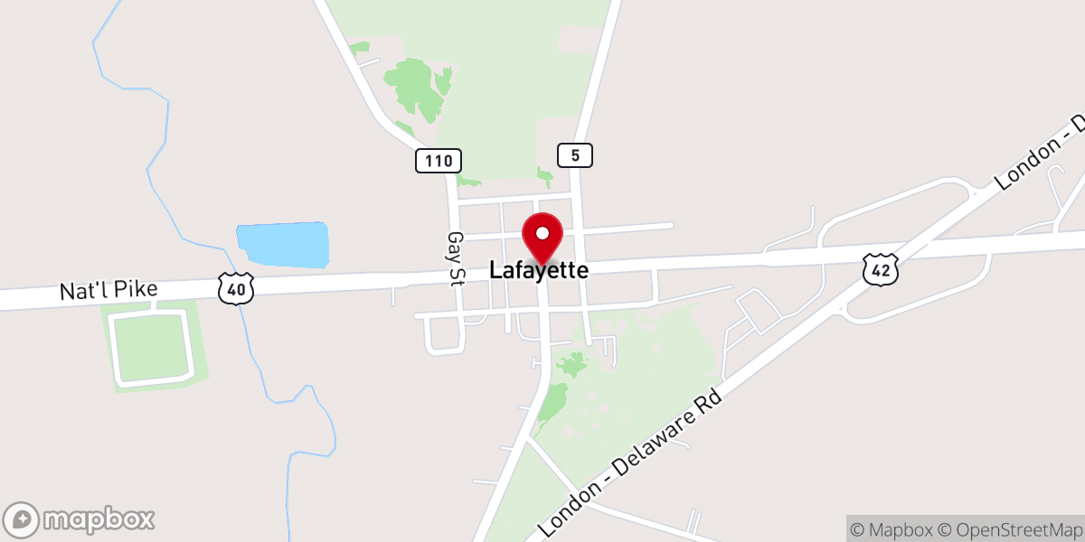 Map showing location of Living Faith Church of the Nazarene