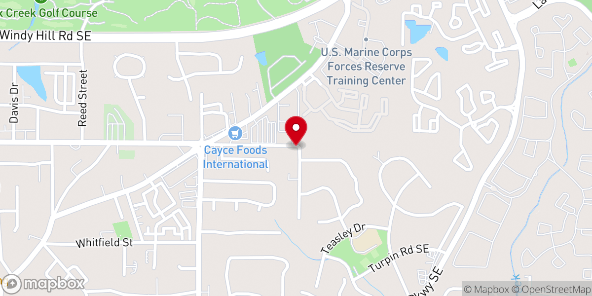 Map showing location of Mt Zion Baptist Church