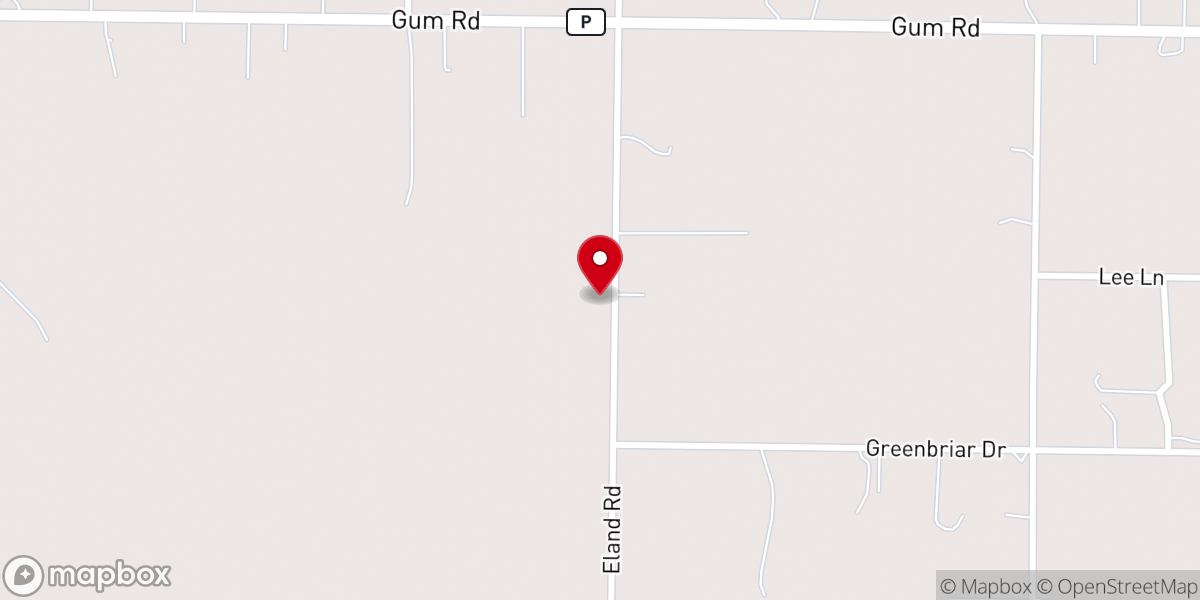 Map showing location of New Hope Church