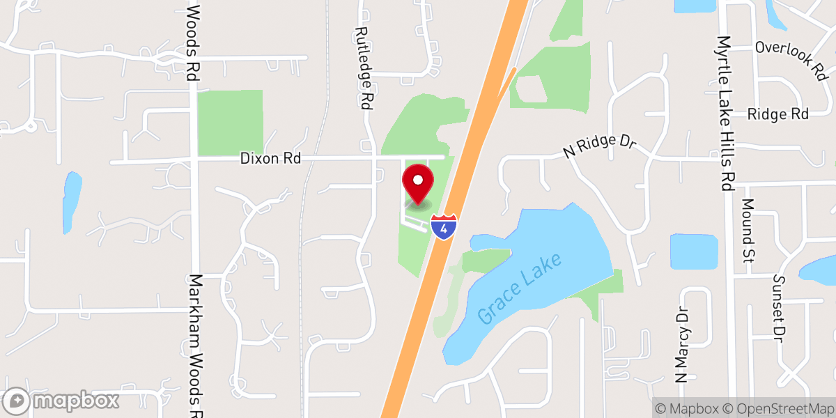 Map showing location of One Church - Markham Woods