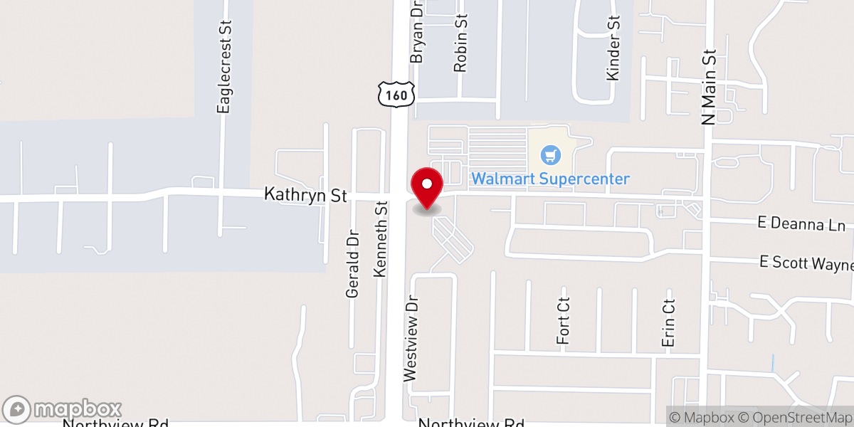 Map showing location of Aldersgate Church Nixa