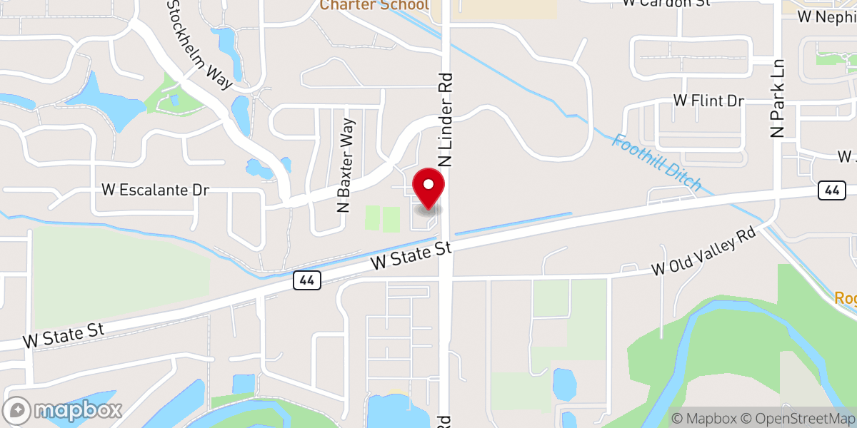 Map showing location of Hope Lutheran Church - Food Distribution Center