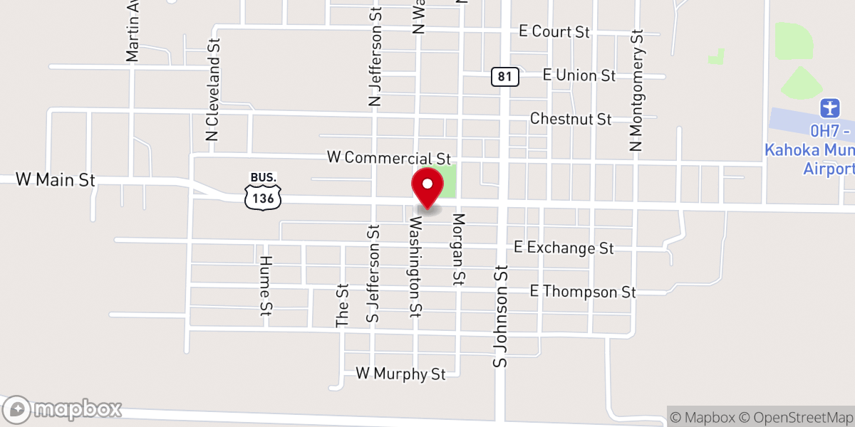 Map showing location of Vigen Memorial Home