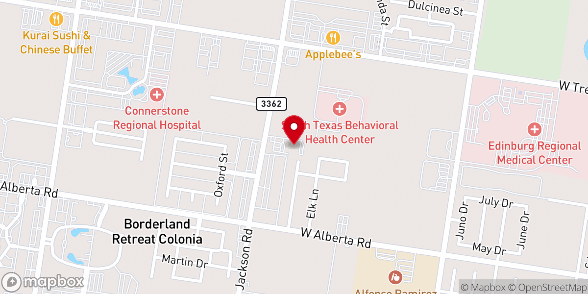 Map showing location of Legacy Chapels