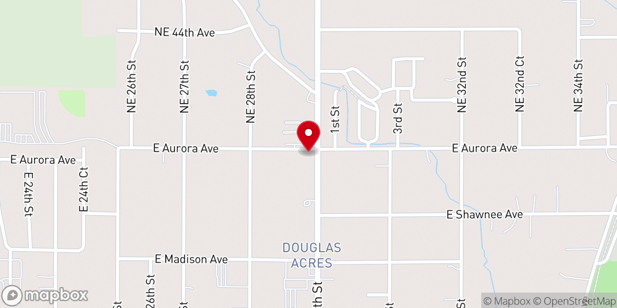 Map showing location of Redemption Life Church
