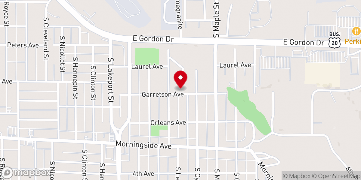 Map showing location of Eritrean Orthodox Tewahdo St Abune Aregawi Church