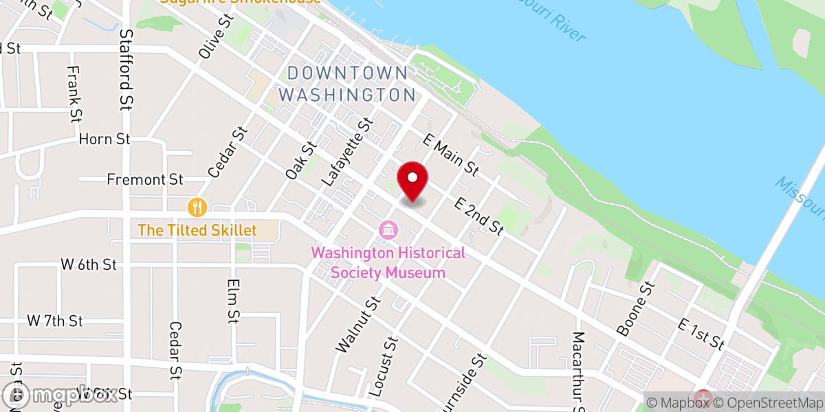 Map showing location of Christian Science Society, Washington MO