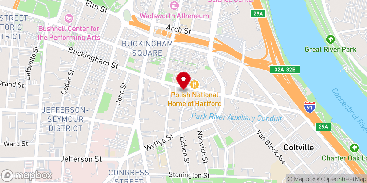 Map showing location of St Cyril & St Methodius Rectory