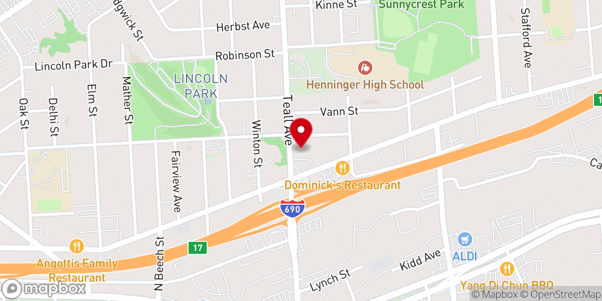 Map showing location of Syracuse Karen Baptist Church