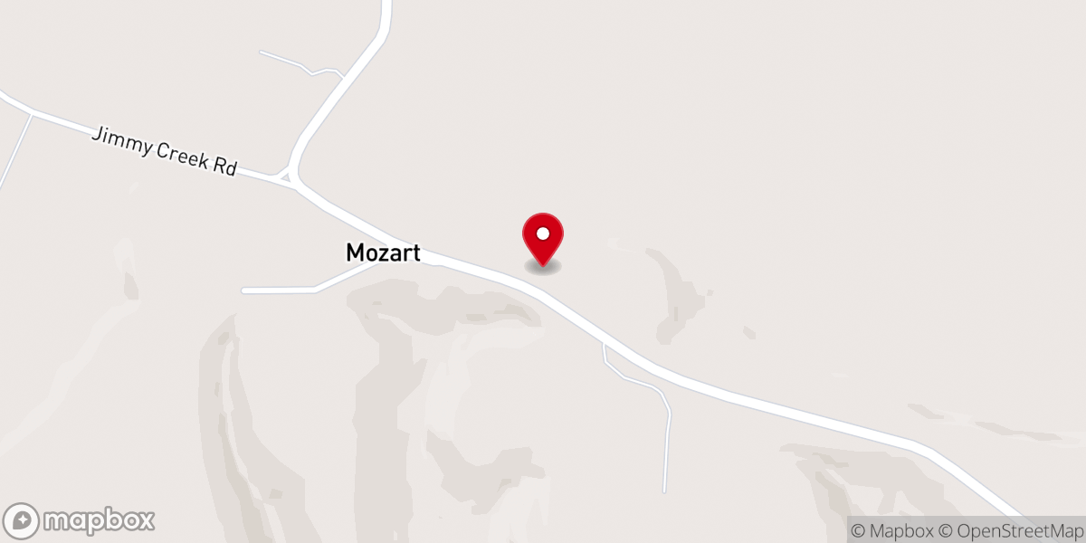 Map showing location of Skyland Baptist Church