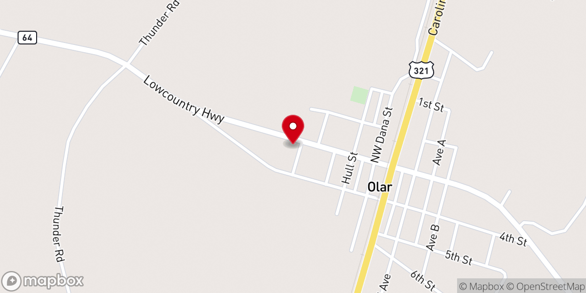 Map showing location of Bethel Church