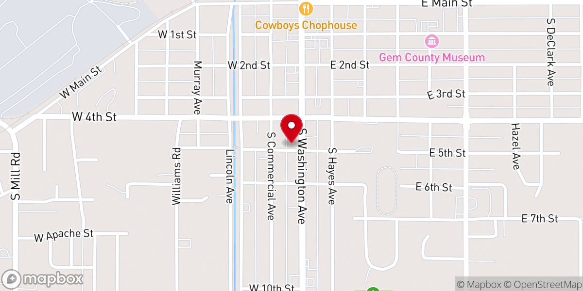 Map showing location of Pizza Factory