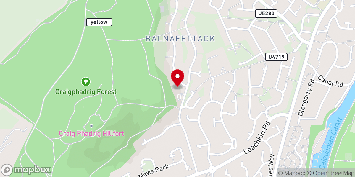 Map showing location of Living Hope Church
