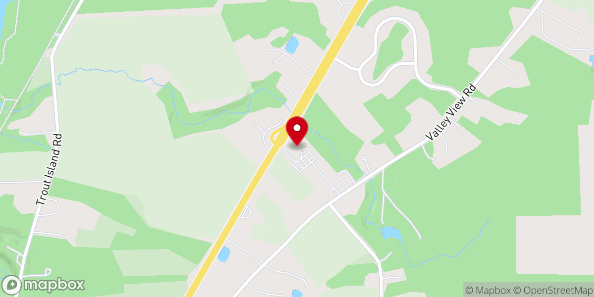 Map showing location of Faith Presbyterian Church
