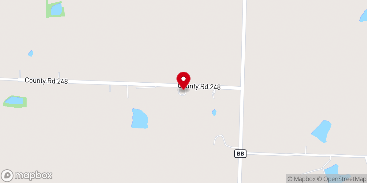 Map showing location of Union Grove Church