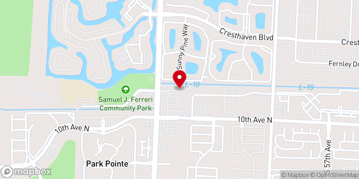 Map showing location of Eagle's Rest Church