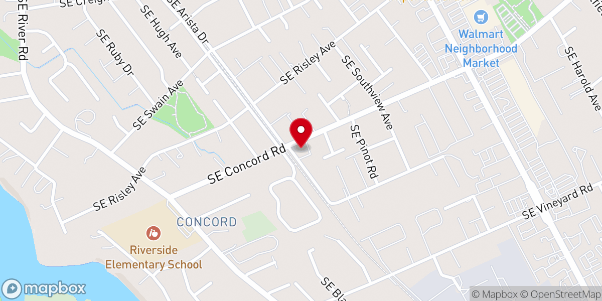 Map showing location of Grace United Reformed Church