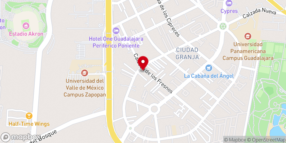 Map showing location of Primera Iglesia Bautista de Libre Albedrio A.r.