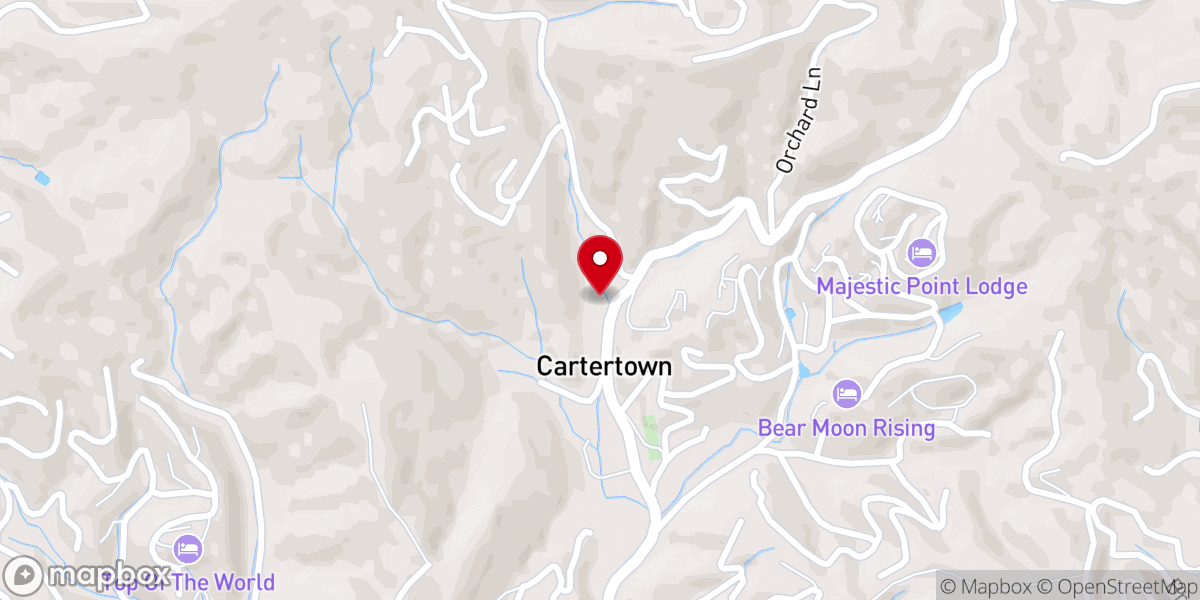 Map showing location of Cartertown Baptist Church