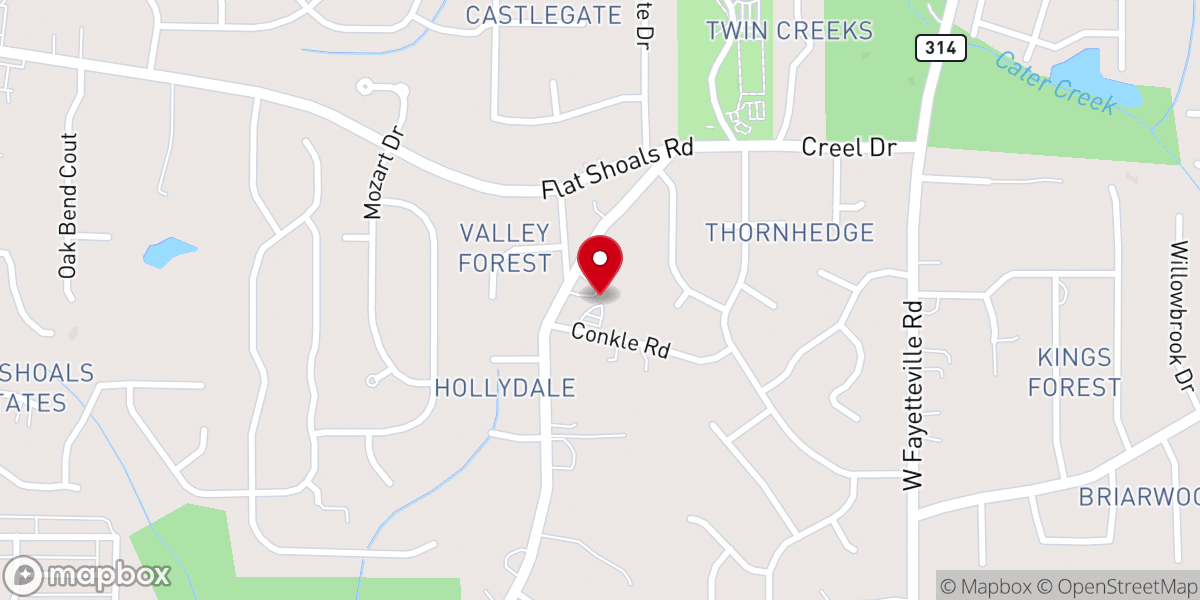 Map showing location of The Greater Solid Rock Baptist