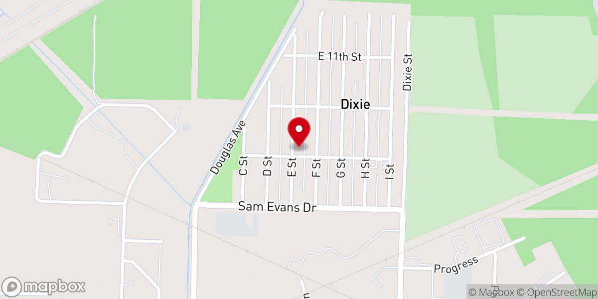 Map showing location of St Stephens Missionary Baptist Church