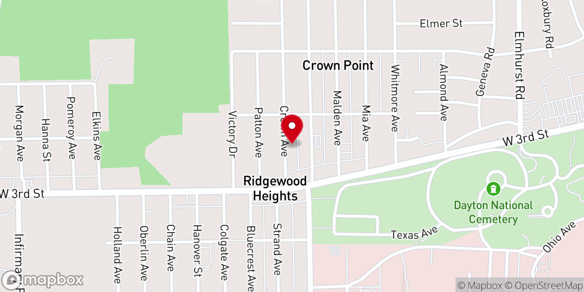 Map showing location of Zion Pentecostal Temple Church