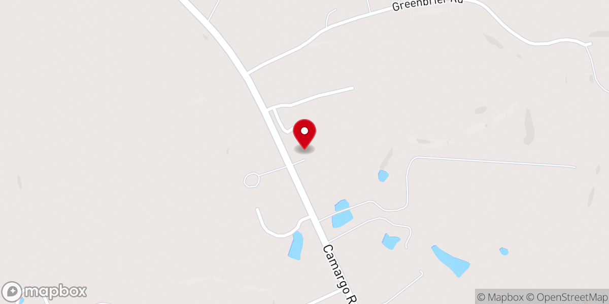Map showing location of Mt. Sterling Mennonite Church