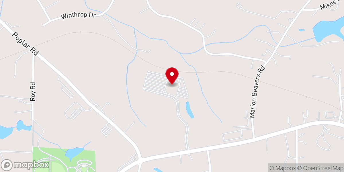 Map showing location of Crossroads Church Amphitheater