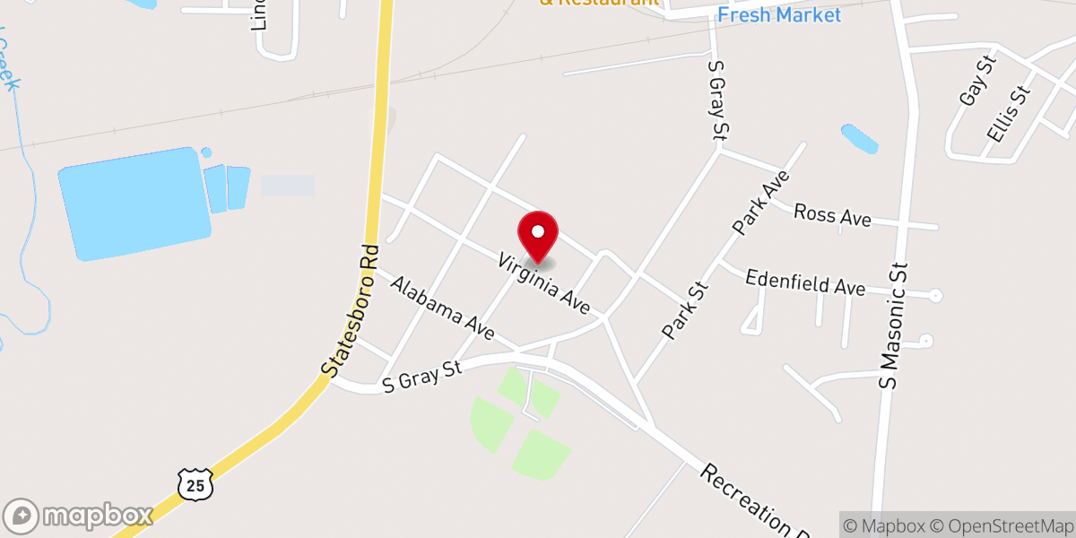 Map showing location of Community Worship Center