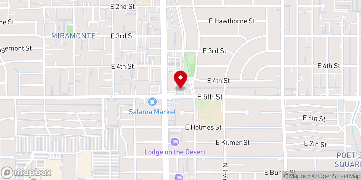 Map showing location of Faith Lutheran Church