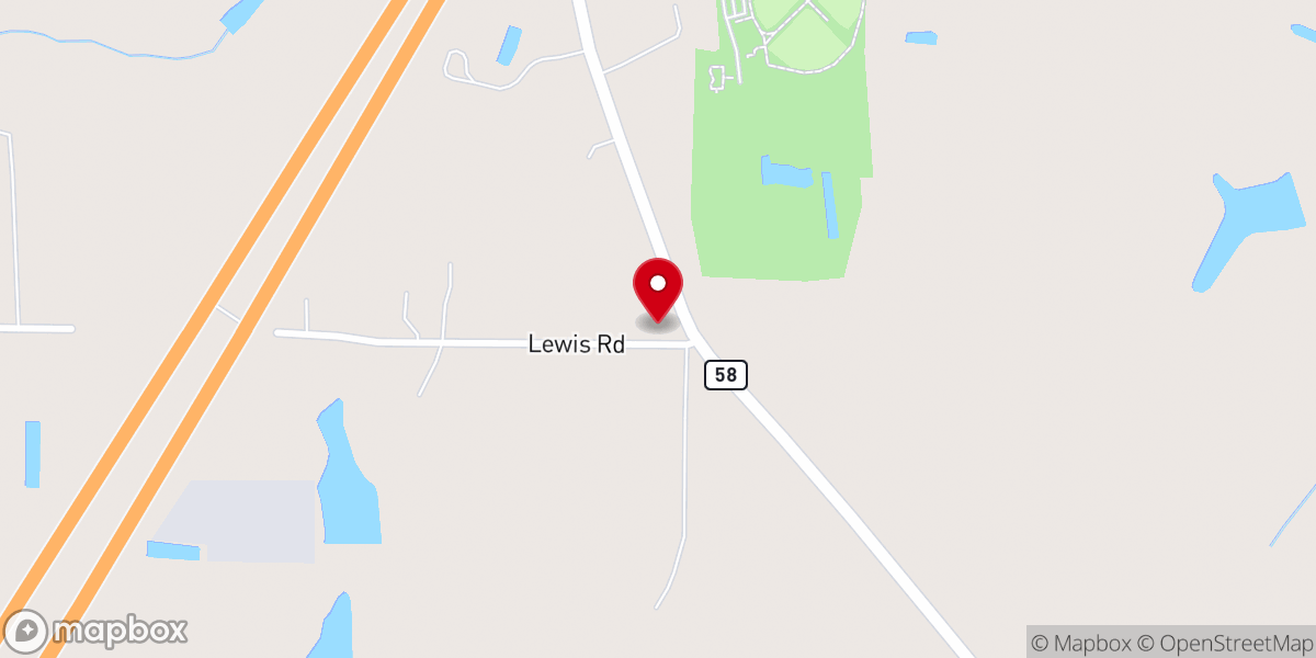 Map showing location of Christian Fellowship Church
