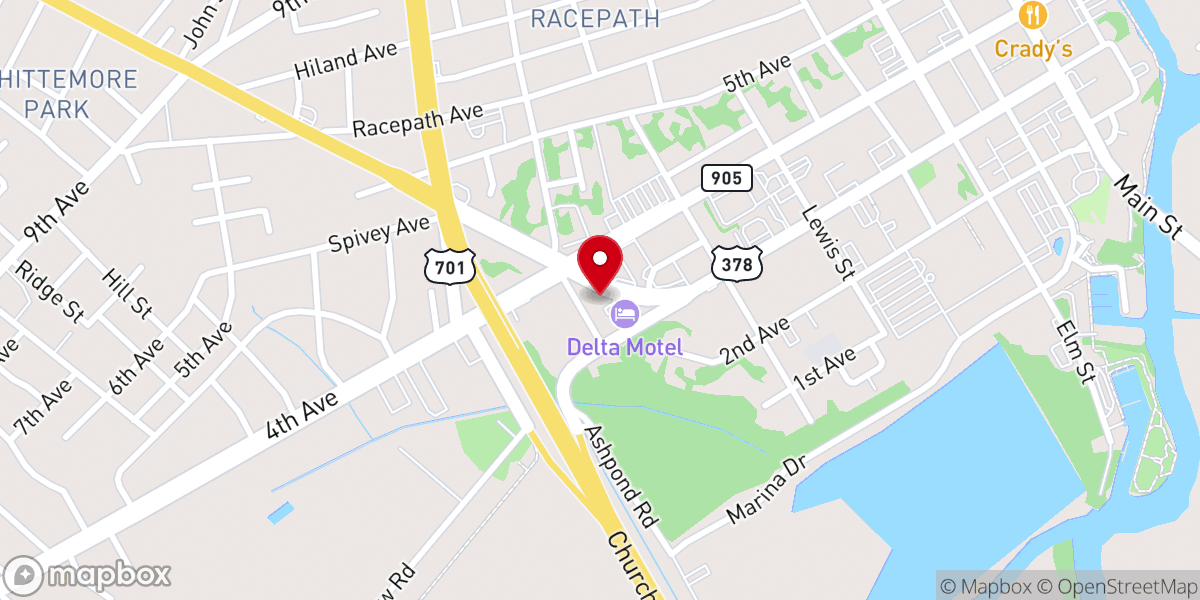 Map showing location of Churches Assisting People