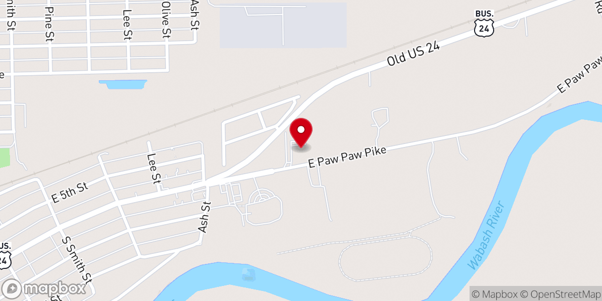 Map showing location of EastPointe Bible Church