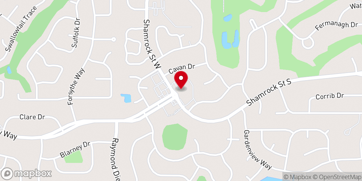 Map showing location of Killearn United Methodist Church