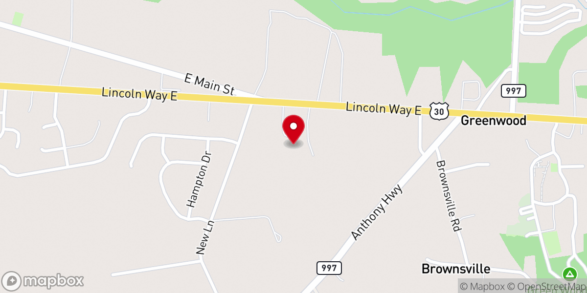 Map showing location of Brownsville Church of God