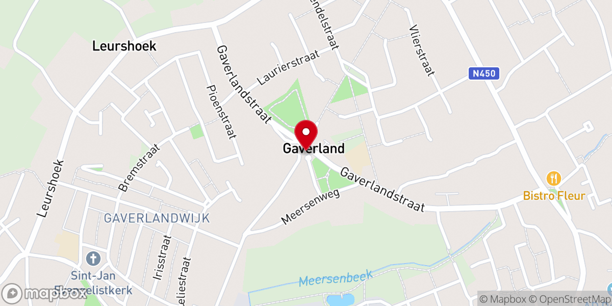 Map showing location of Kapel O-L-V van Gaverland