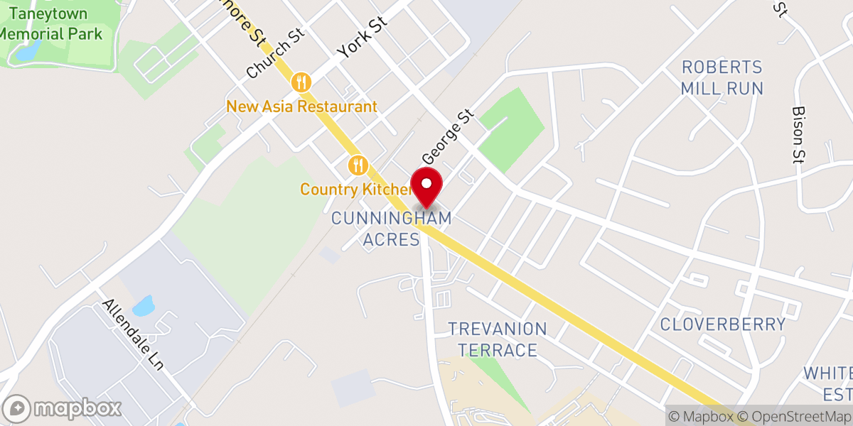 Map showing location of Agora Evangelism Ministries