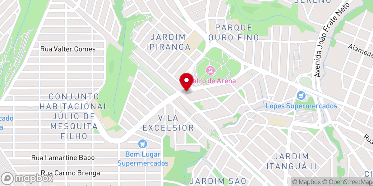 Map showing location of Igreja Pentecostal Deus é Amor - Parque Manchester